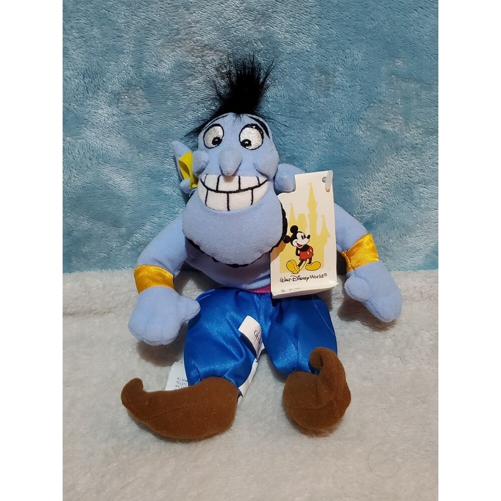Walt Disney World Aladdin THE GENIE 8" Bean Bag STUFFED ANIMAL NEW